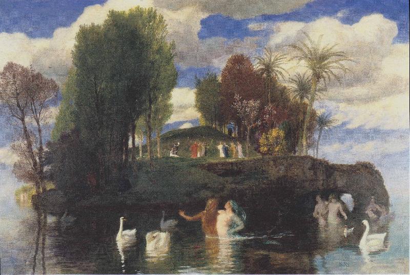 Arnold Bocklin The island of life France oil painting art